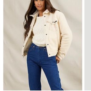 WOMENS RETRO COZY SHERPA SNAP JACKET:SHERPA Large